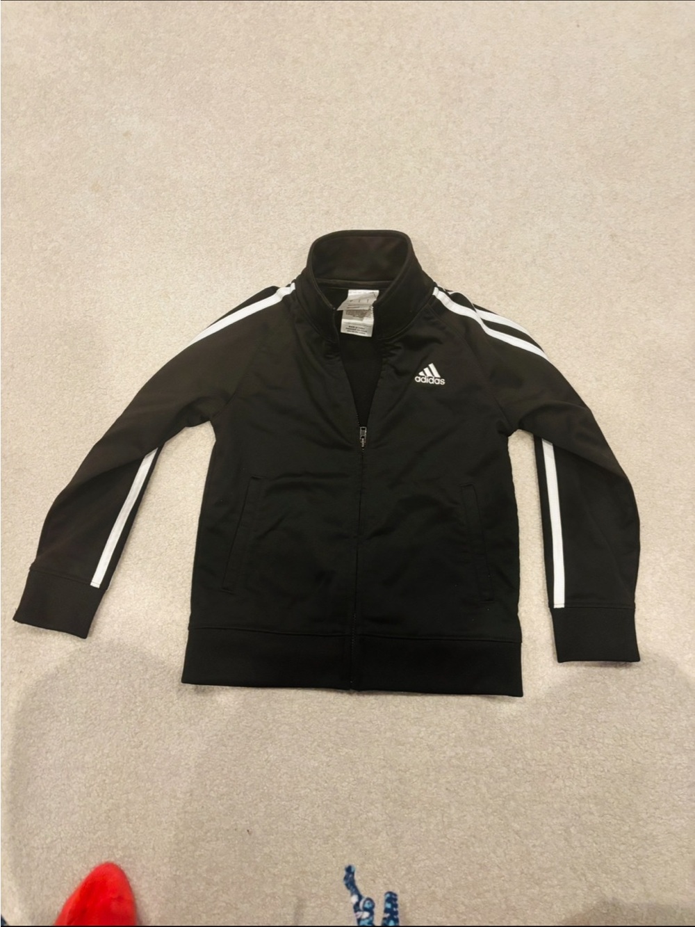 ADIDAS, Black and White Regular Fit Jacket/Top, Size 5